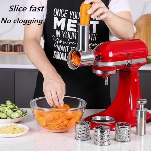 Stainless Steel Slicer Shredder Attachment For KitchenAid Mixer
