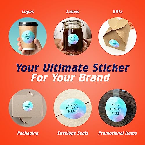 Custom Vinyl Stickers Your Image (100 Count)