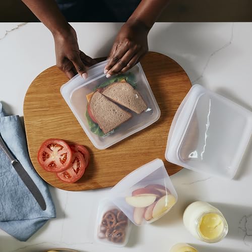 Silicone Reusable Food Storage Bags (6 Count)