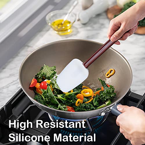 Silicone Spatulas Heat Resistant.Commercial Spatula for Cooking.Heavy Duty Rubber Spatulas.Silicone Spatula Set of 2 (2 Count)