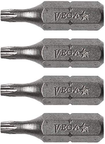 T6 TORX Security Bits. Professional Grade ¼ Inch Hex Shank TORX T (4 Count)