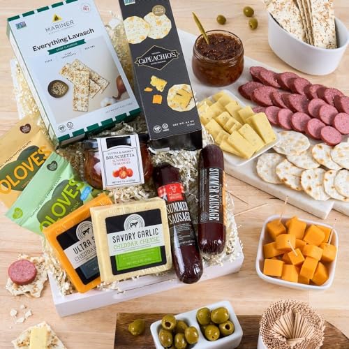 Gourmet Meat & Cheese Sampler Gift Basket