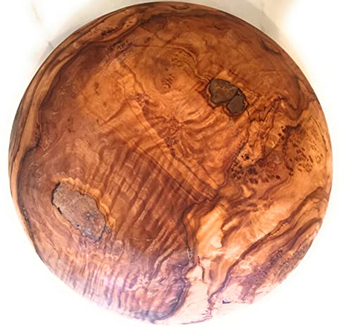 12" Artisan Olive Wood Serving Bowl