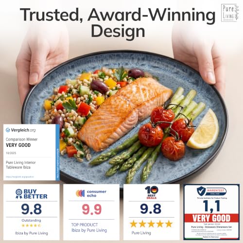 18 Piece Stoneware Dinnerware Set for 6 (18 Count)