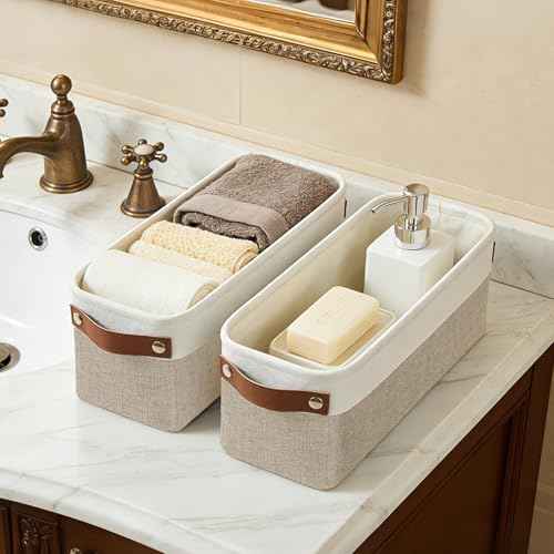 Small Fabric Storage Baskets (4 Count)
