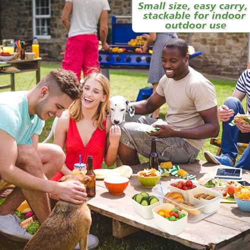 4 Compartment Snackle Box Container with Lid