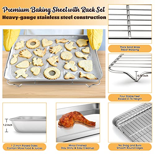 Large Baking Sheet with Rack Set (2 Count)