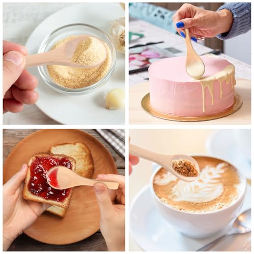 24 Pcs Small Wooden Spoons (24 Count)