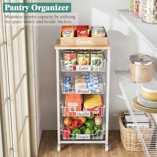 Fruit Vegetable Basket for Kitchen Pantry Storage Organizer
