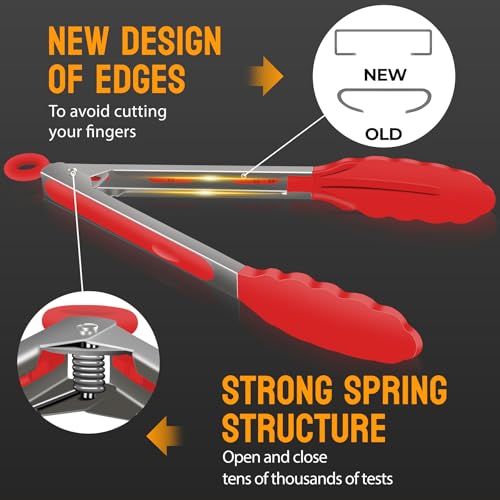 Silicone Serving Tongs for Cooking 9 (3 Count)