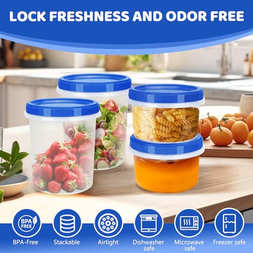 Food Storage Containers with Twist Top Lids (12 Count)
