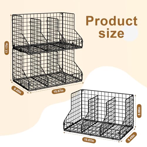 2 Pack Stackable Can Rack Organizer for Pantry Storage