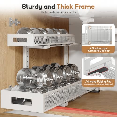 2 Pack 19IN Depth Under Sink Storage Organizer (2 Count)