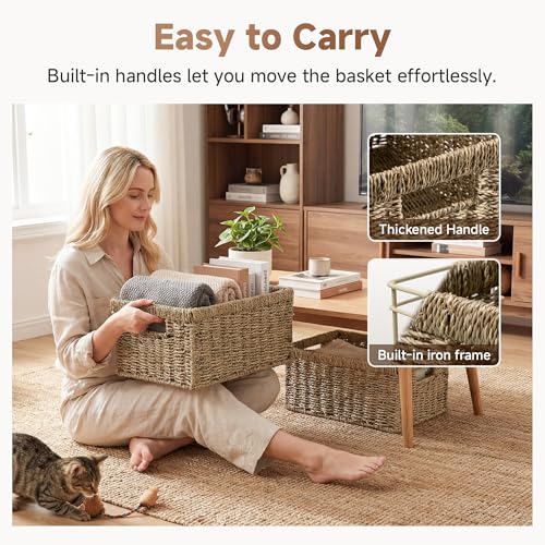 Wicker Storage Baskets (2 Count)
