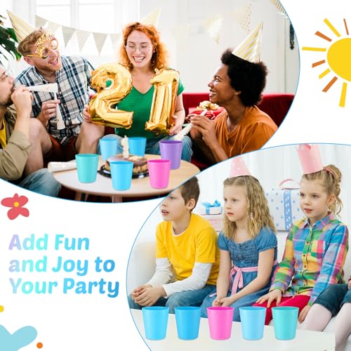 36 Pcs Kids Plastic Cups 8 oz Drinking Toddler Cups (36 Count)