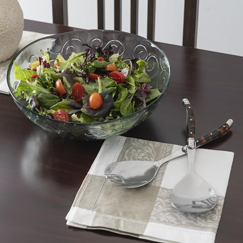 Laguiole Connoisseur Tortoise Shell Salad Servers Set