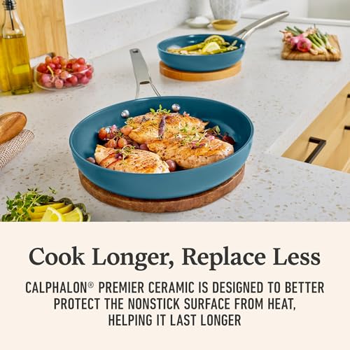 Premier Ceramic Nonstick 8 Piece Cookware Set