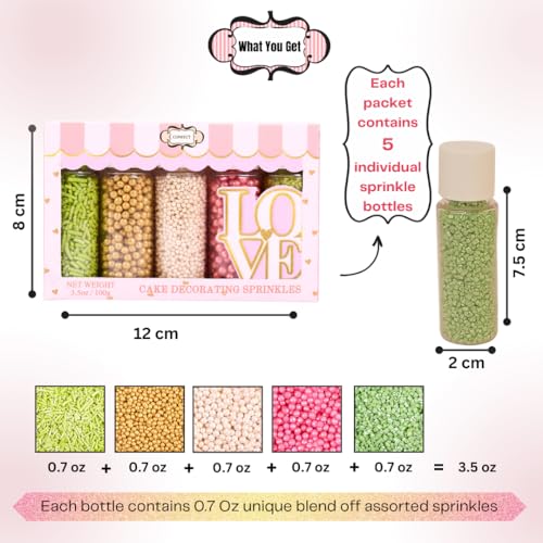 Fusion Mashup Sprinkles FM Multipack 28 100 GMS for Cake Cupcake Décor (5 Ounce)