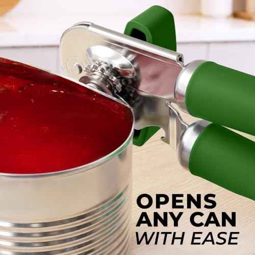 Stainless Steel Swing Open Manual Can Opener Comfortable Grip