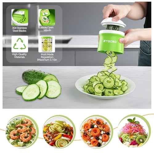 4 in 1 Vegetable Spiralizer Slicer for Veggie Noodles