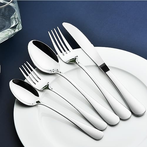Silverware Set for 12 with Serving Utensil (65 Count)