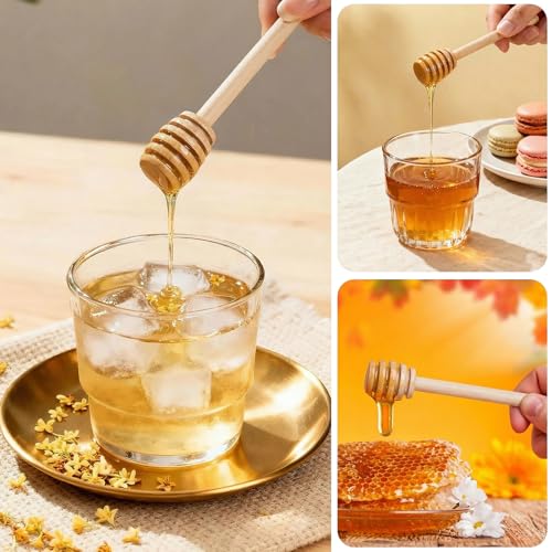 100Pcs 3 inch Honey Dipper Sticks
