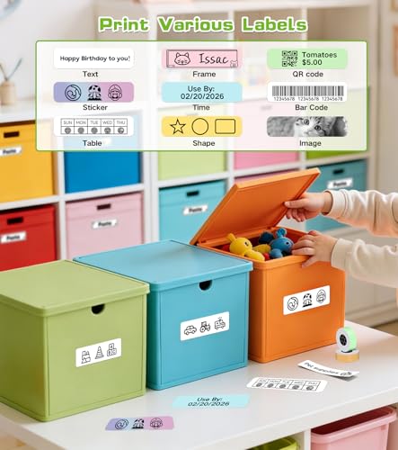 Label Maker Bluetooth Label Maker Machine with Tape