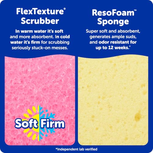Scrub Mommy Kitchen Sponges for Dishes & Wiping Spills (9 Count)