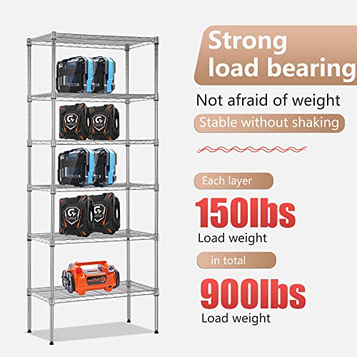 6 Tier Wire Shelf