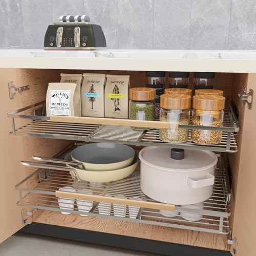 2Pack Expandable Pull Out Cabinet Organizer (2 Count)