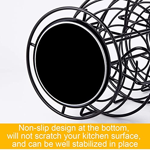 Spiral Design Metal Egg Skelter Dispenser Rack