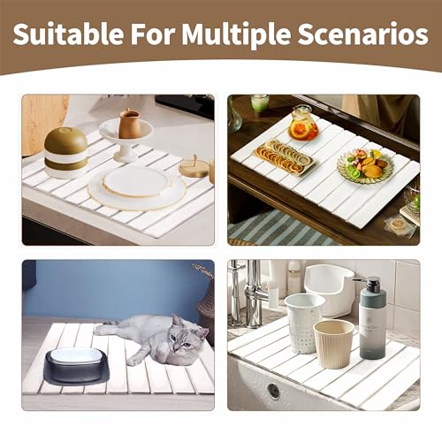 Large Stone Dish Drying Mat for Kitchen Counter