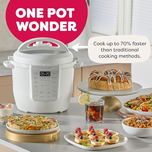6QT RIO 7-in-1 Multi-Cooker, Pressure Cooker, Slow cook, Sauté, Steam, Rice Maker, Yogurt, & Warmer, Sea Salt, 6 Quarts
