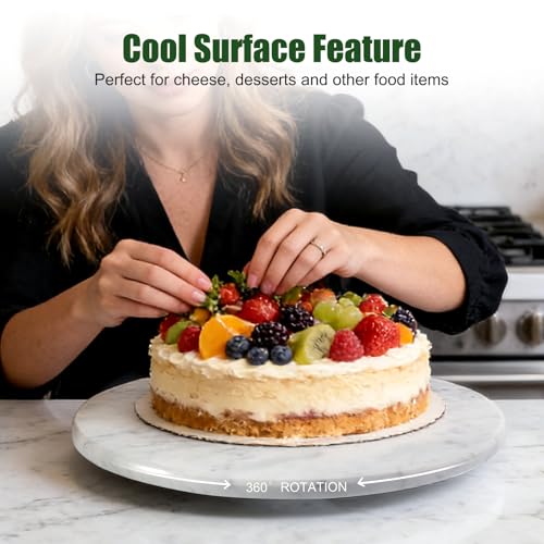 12" Marble Lazy Susan Turntable