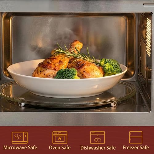 White Pasta Bowls Set of 6 (6 Count)