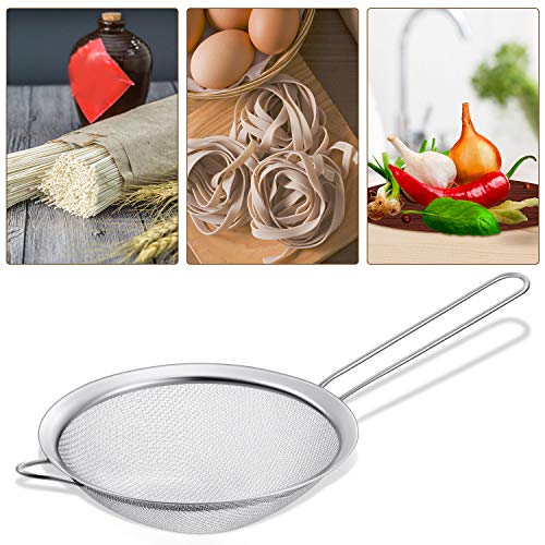 4 Pcs Stainless Steel Canning Funnels with Fine Mesh Strainer (4 Count)