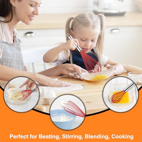 4 Pieces Silicone Whisks Set (4 Count)