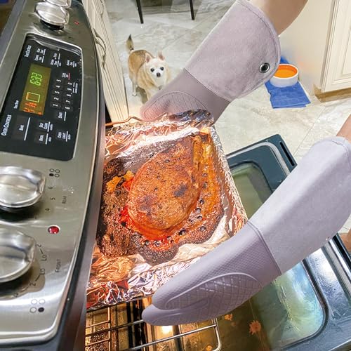 Professional Microwave Silicone Oven Mitts one Pair (3 Count)