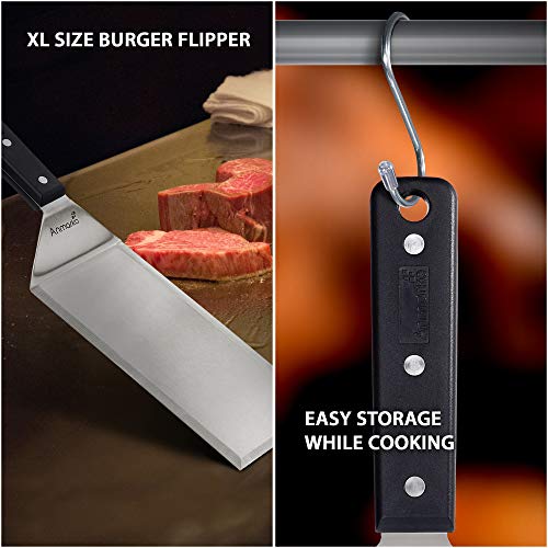 Turner 4x8 Stainless Steel Metal Griddle Spatula