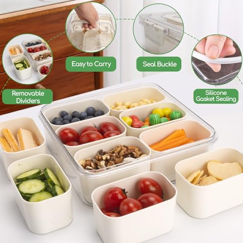 Small Snackle Box Snack Containers with Lids (2 Count)