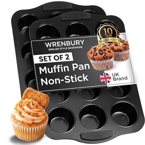 Set of 2 Deep Muffin Pan 12 Cup (2 Count)