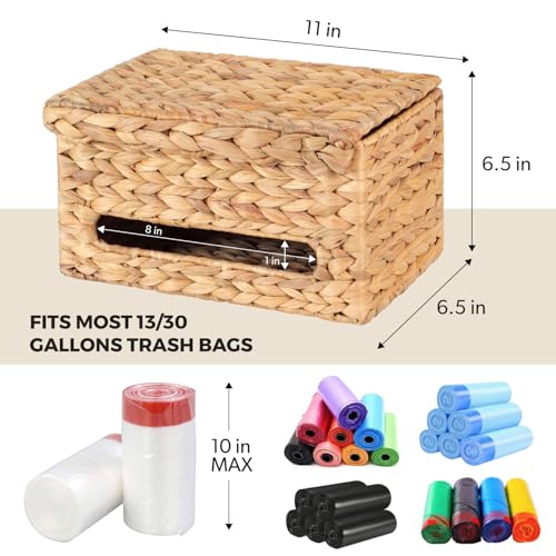 Trash Bag Holder with Scalloped Lid 13