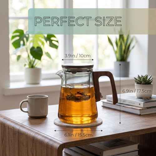 Magnetic Glass Teapot with Infuser