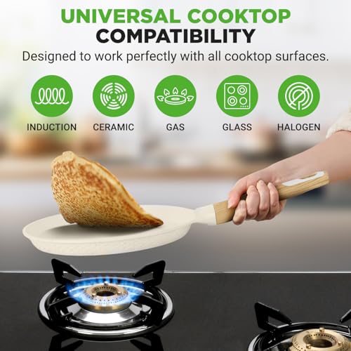 9.45” Non Stick Crepe Pan with Wooden Spreader