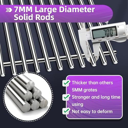 18 7 8" Stainless Steel Genesis 2 Grill Grates for Weber Genesis ii E