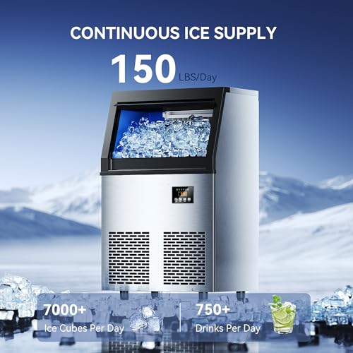 150 lbs 24H Commercial Ice Maker Machine