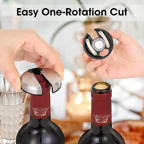 Wine Opener with Stainless Steel Wine Foil Cutter