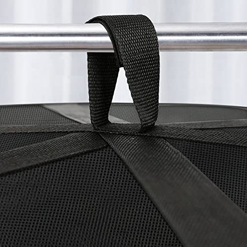 4 Layer Herb Drying Rack Hanging Mesh Plant Dry Net Basket for Herbs Plants Flower Vegetables Spices Fish Food with Green Zippers