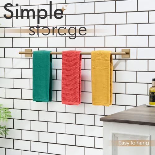 Bathroom Towel Bar 32'' Towel Holder for Bath Kitchen Cabinet Towel Rails 32 Inch Champagne Bronze Stainless Steel B4005CPG