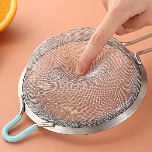 304 Stainless Steel 5.51 inch Fine Mesh Strainers for Kitchen